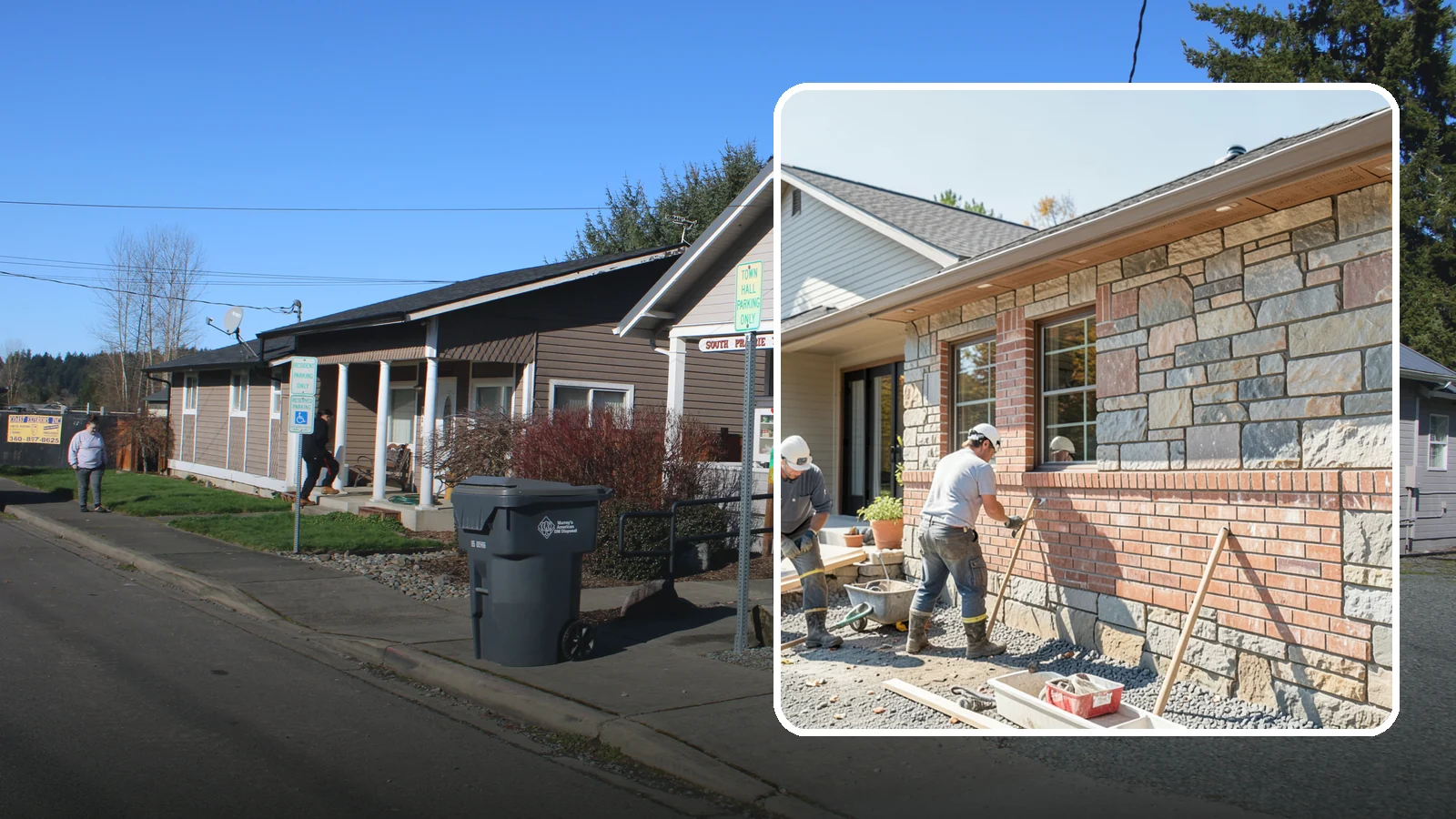 Stone Masonry in South Prairie, Pierce County, WA - Natural stone masonry that brings timeless texture to walls and features while withstanding PNW moisture.