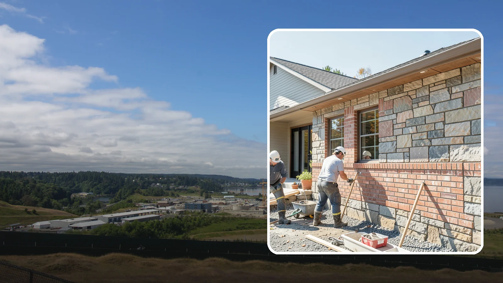 Stone Masonry in University Place, Pierce County, WA - Natural stone masonry that brings timeless texture to walls and features while withstanding PNW moisture.