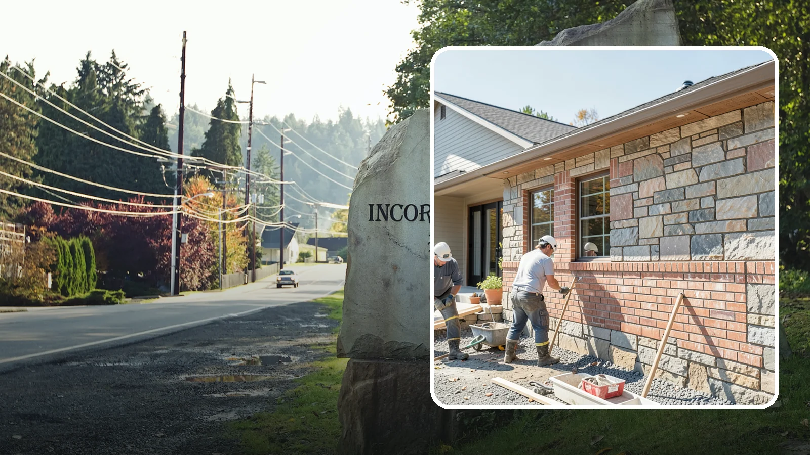Stone Masonry in Wilkeson, Pierce County, WA - Natural stone masonry that brings timeless texture to walls and features while withstanding PNW moisture.