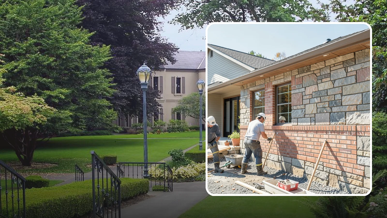 Stone Masonry in Woodinville, King County, WA - Natural stone masonry that brings timeless texture to walls and features while withstanding PNW moisture.