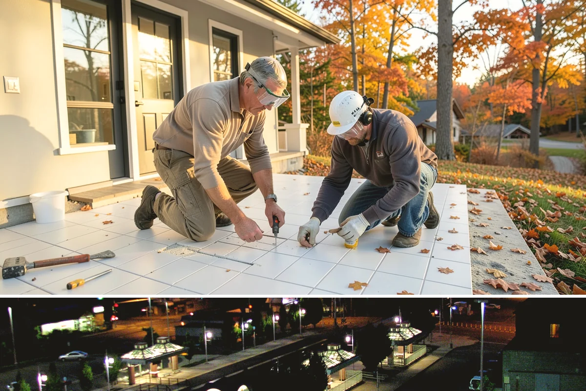 Stone Steps Construction in Auburn, King County, WA - Dry summer and early-fall conditions make excavation and stone setting most efficient.
