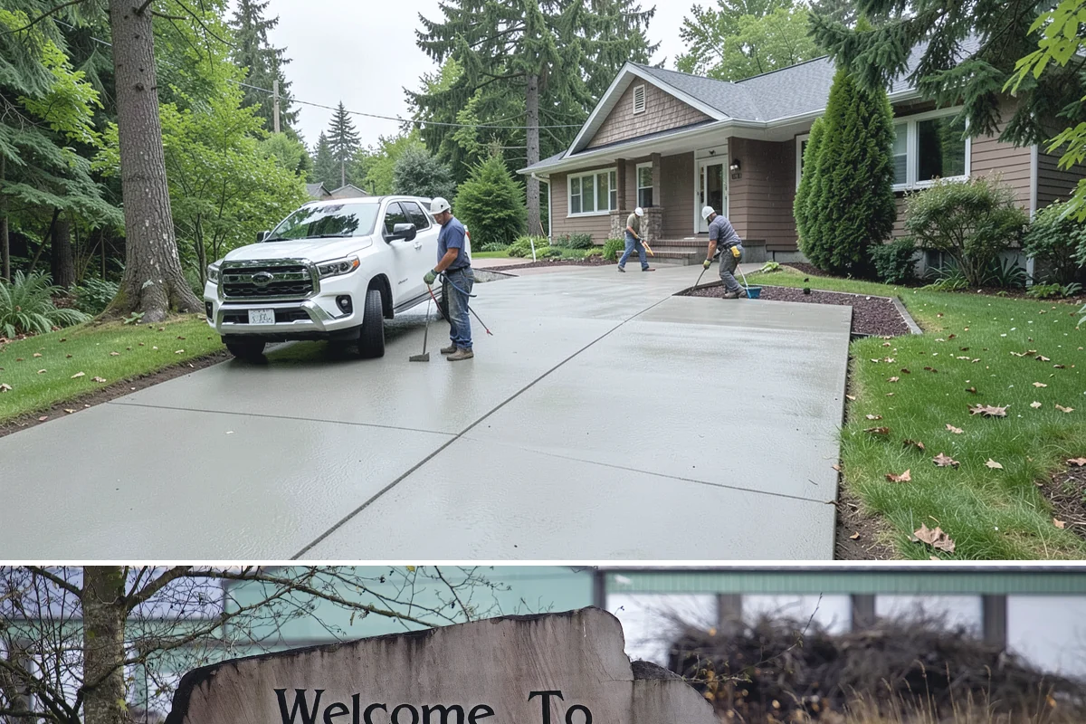 Stone Steps Construction in Buckley, Pierce County, WA - Dry summer and early-fall conditions make excavation and stone setting most efficient.