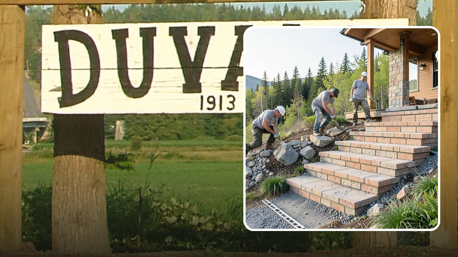 Stone Steps Construction in Duvall, King County, WA - Setting natural stone steps that bring rugged Northwest character and lasting strength to your landscape or entry.