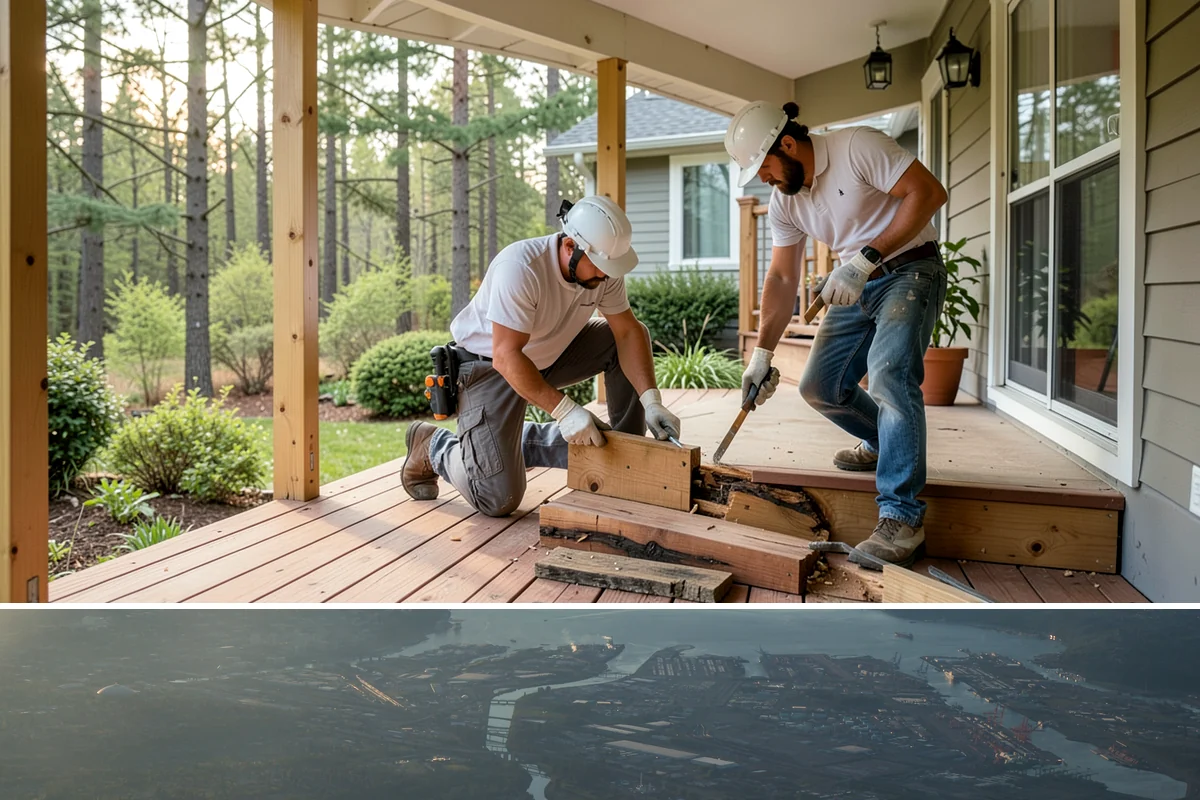 Stone Steps Construction in Fife, Pierce County, WA - Dry summer and early-fall conditions make excavation and stone setting most efficient.