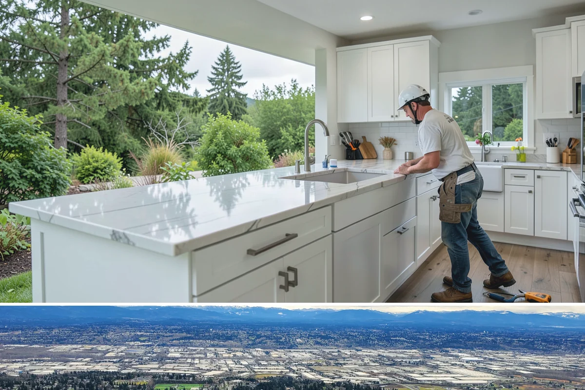 Stone Steps Construction in SeaTac, King County, WA - Dry summer and early-fall conditions make excavation and stone setting most efficient.