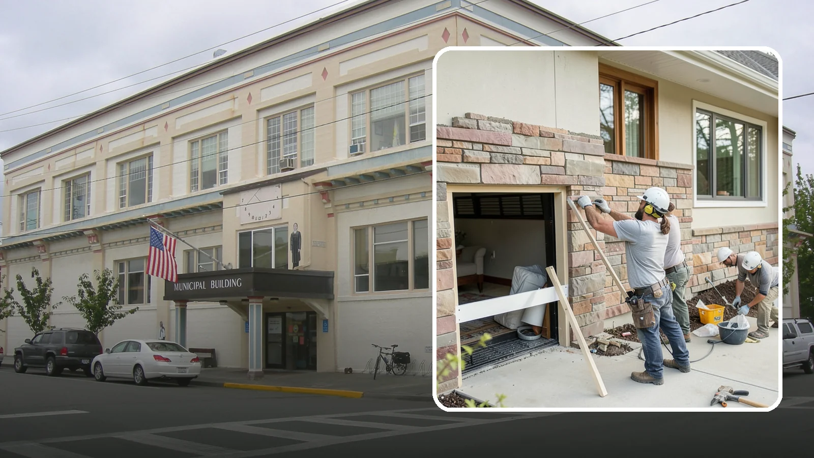 Stone Veneer Installation in Anacortes, Skagit County, WA - Manufactured or natural stone veneer that adds rugged character to facades, entries, and fireplaces.