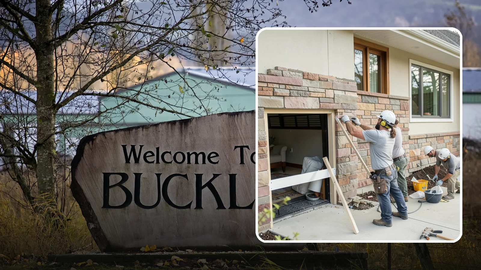 Stone Veneer Installation in Buckley, Pierce County, WA - Manufactured or natural stone veneer that adds rugged character to facades, entries, and fireplaces.