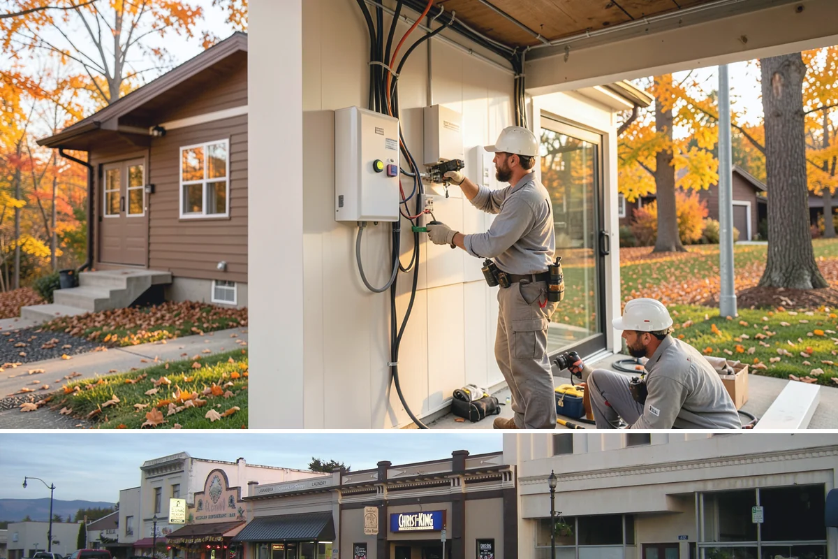 Stone Veneer Installation in Burlington, Skagit County, WA - Exterior stone veneer sets best in the drier months, while interior work proceeds year-round.