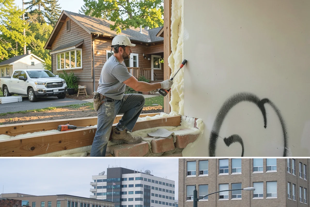 Stone Veneer Installation in Everett, Snohomish County, WA - Exterior stone veneer sets best in the drier months, while interior work proceeds year-round.