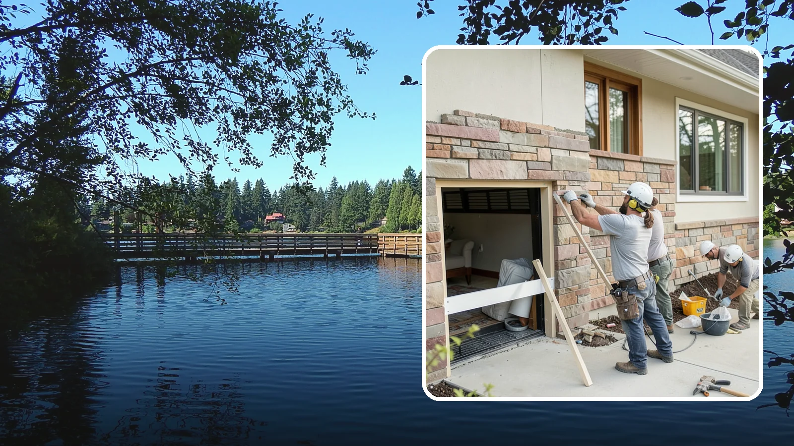 Stone Veneer Installation in Federal Way, King County, WA - Manufactured or natural stone veneer that adds rugged character to facades, entries, and fireplaces.