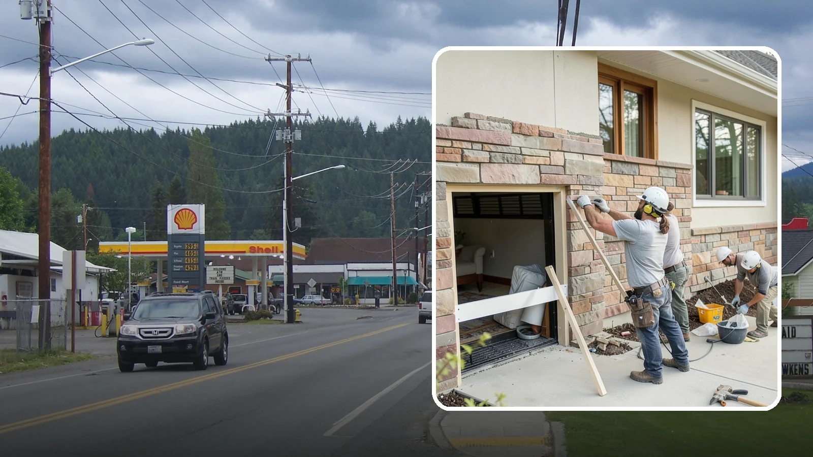 Stone Veneer Installation in Granite Falls, Snohomish County, WA - Manufactured or natural stone veneer that adds rugged character to facades, entries, and fireplaces.