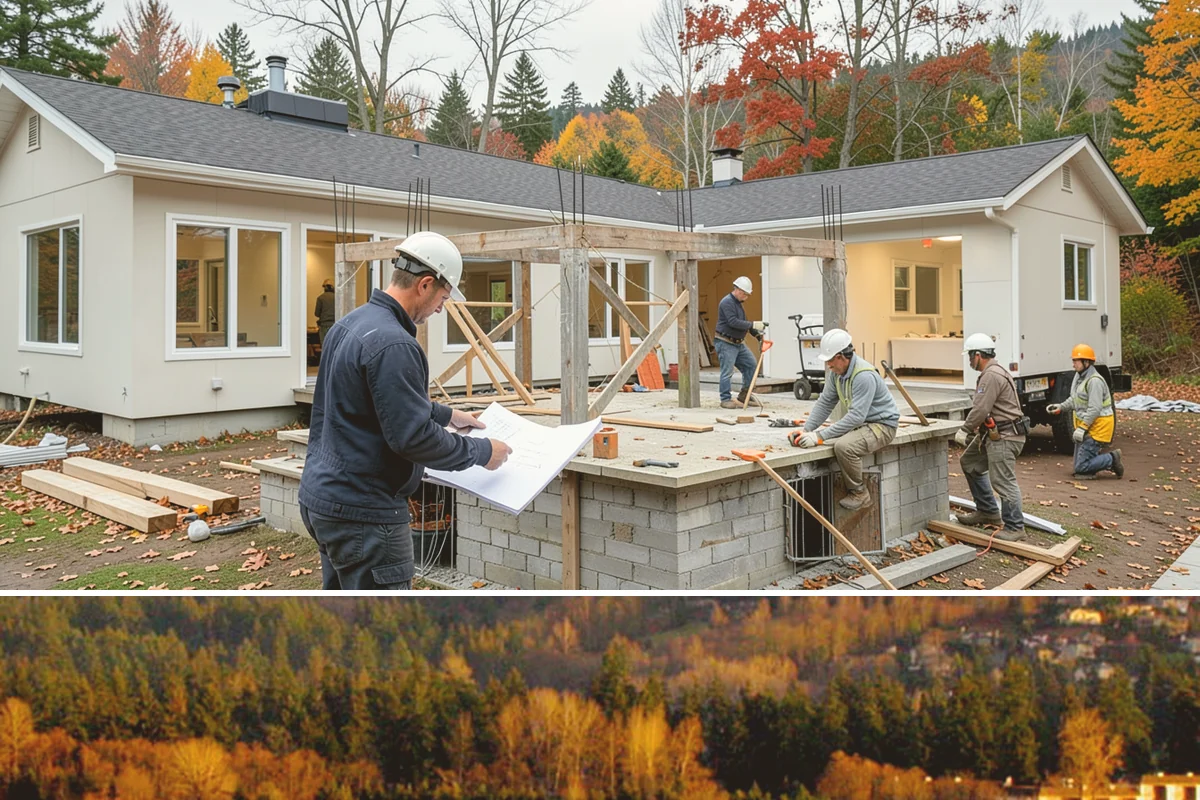 Stone Veneer Installation in Kenmore, King County, WA - Exterior stone veneer sets best in the drier months, while interior work proceeds year-round.