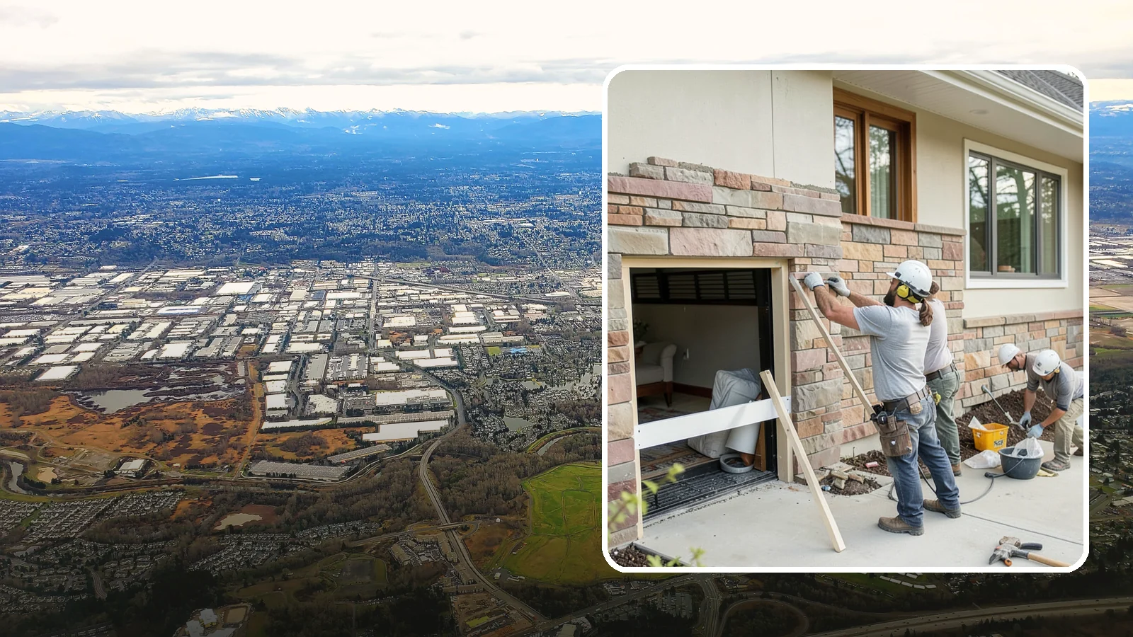 Stone Veneer Installation in Kent, King County, WA - Manufactured or natural stone veneer that adds rugged character to facades, entries, and fireplaces.