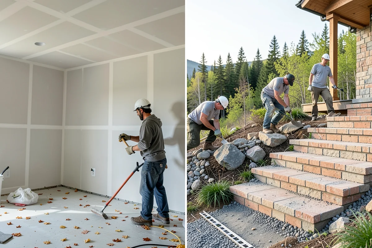 Stone Veneer Installation in Lakewood, Pierce County, WA - Install moisture barrier, lath, and scratch coat