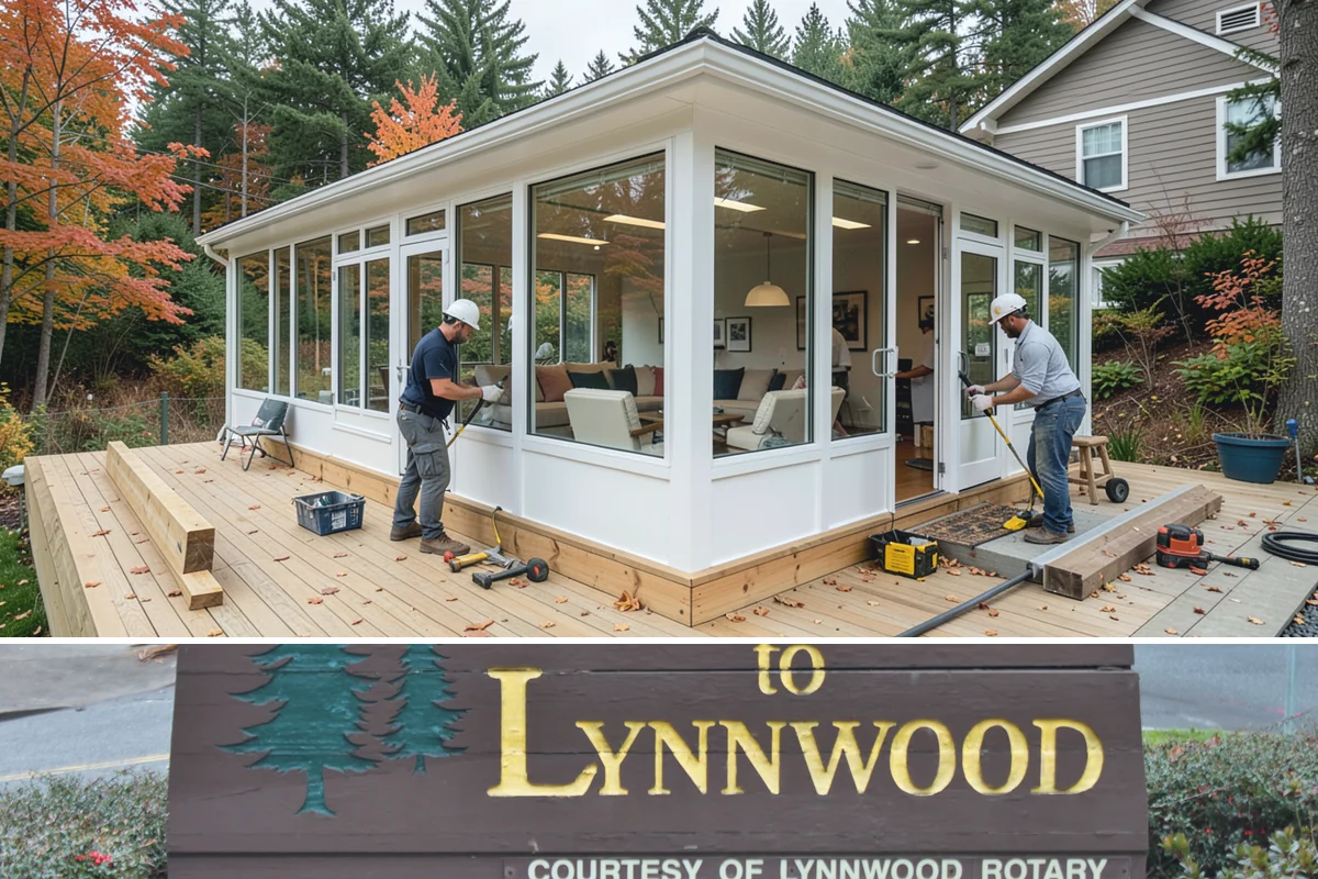 Stone Veneer Installation in Lynnwood, Snohomish County, WA - Exterior stone veneer sets best in the drier months, while interior work proceeds year-round.