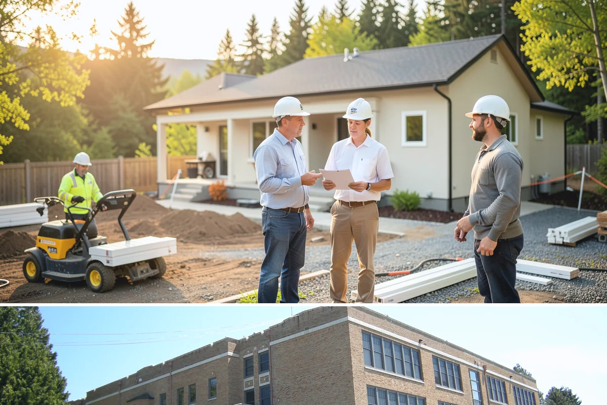 Stone Veneer Installation in Maple Valley, King County, WA - Exterior stone veneer sets best in the drier months, while interior work proceeds year-round.