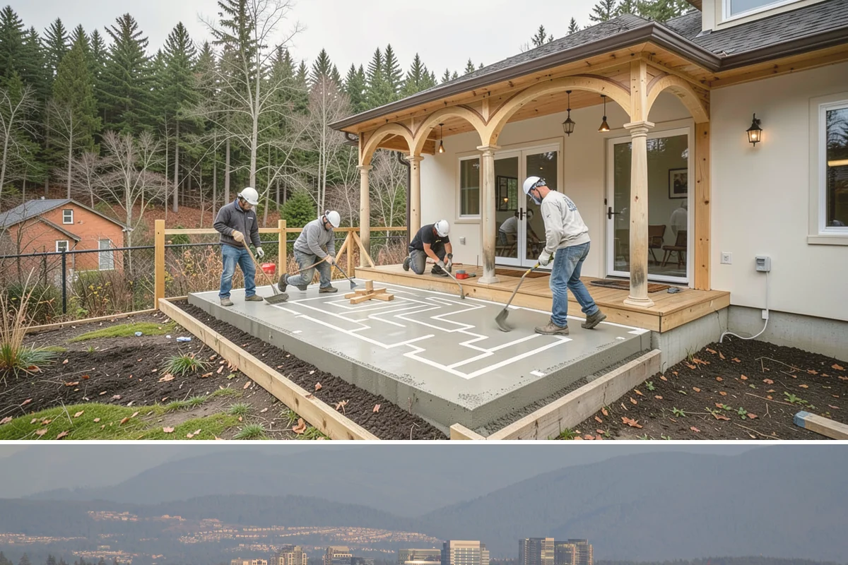 Stone Veneer Installation in Medina, King County, WA - Exterior stone veneer sets best in the drier months, while interior work proceeds year-round.