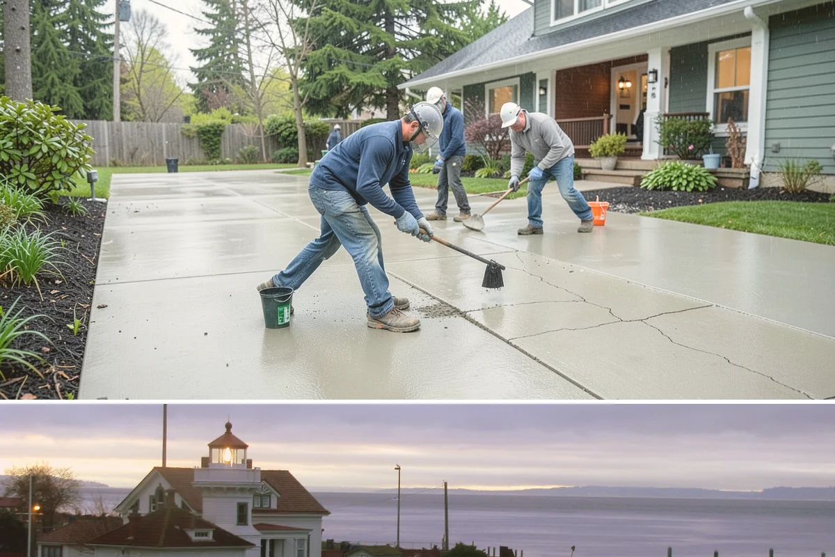 Stone Veneer Installation in Mukilteo, Snohomish County, WA - Exterior stone veneer sets best in the drier months, while interior work proceeds year-round.