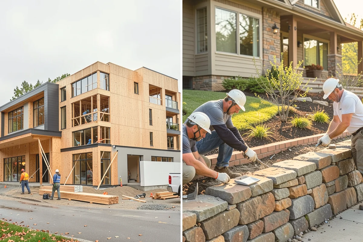 Stone Veneer Installation in Newcastle, King County, WA - Install moisture barrier, lath, and scratch coat