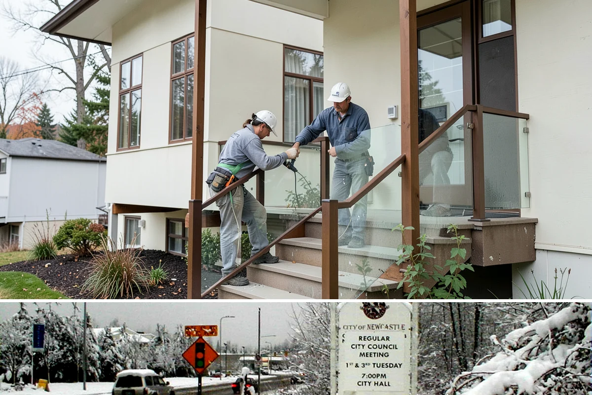 Stone Veneer Installation in Newcastle, King County, WA - Exterior stone veneer sets best in the drier months, while interior work proceeds year-round.