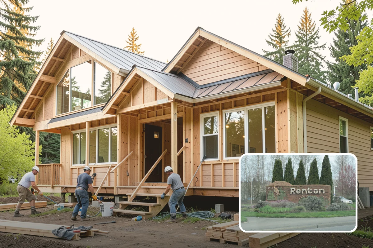 Stone Veneer Installation in Renton, King County, WA - Rich stone look at lower weight and cost