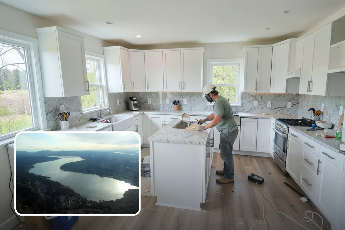 Stone Veneer Installation in Sammamish, King County, WA - Rich stone look at lower weight and cost