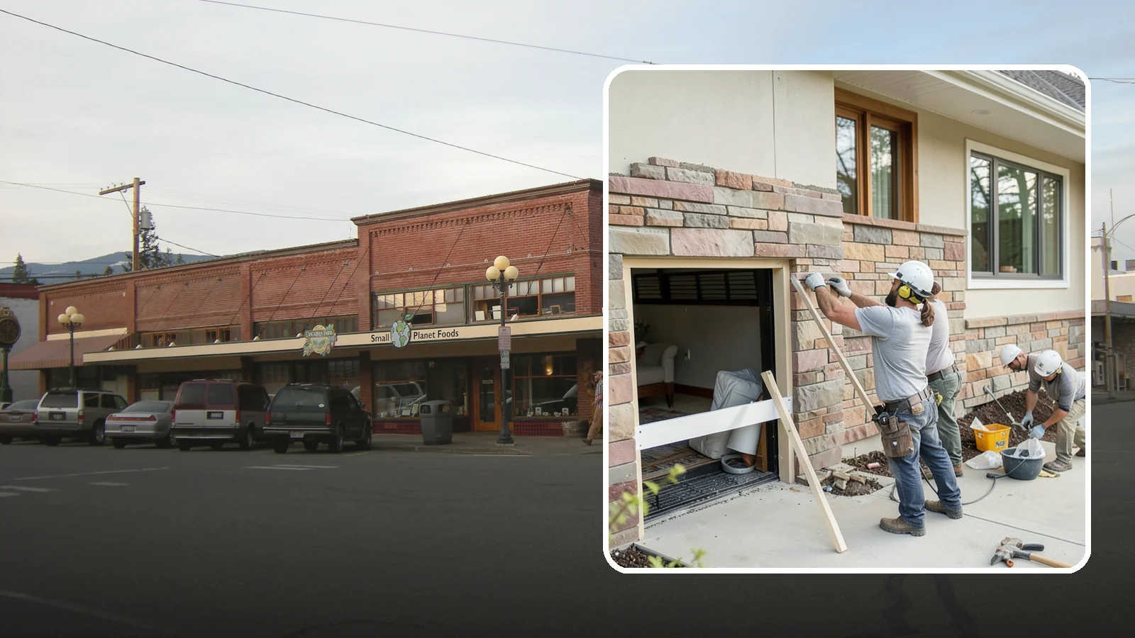 Stone Veneer Installation in Sedro-Woolley, Skagit County, WA - Manufactured or natural stone veneer that adds rugged character to facades, entries, and fireplaces.