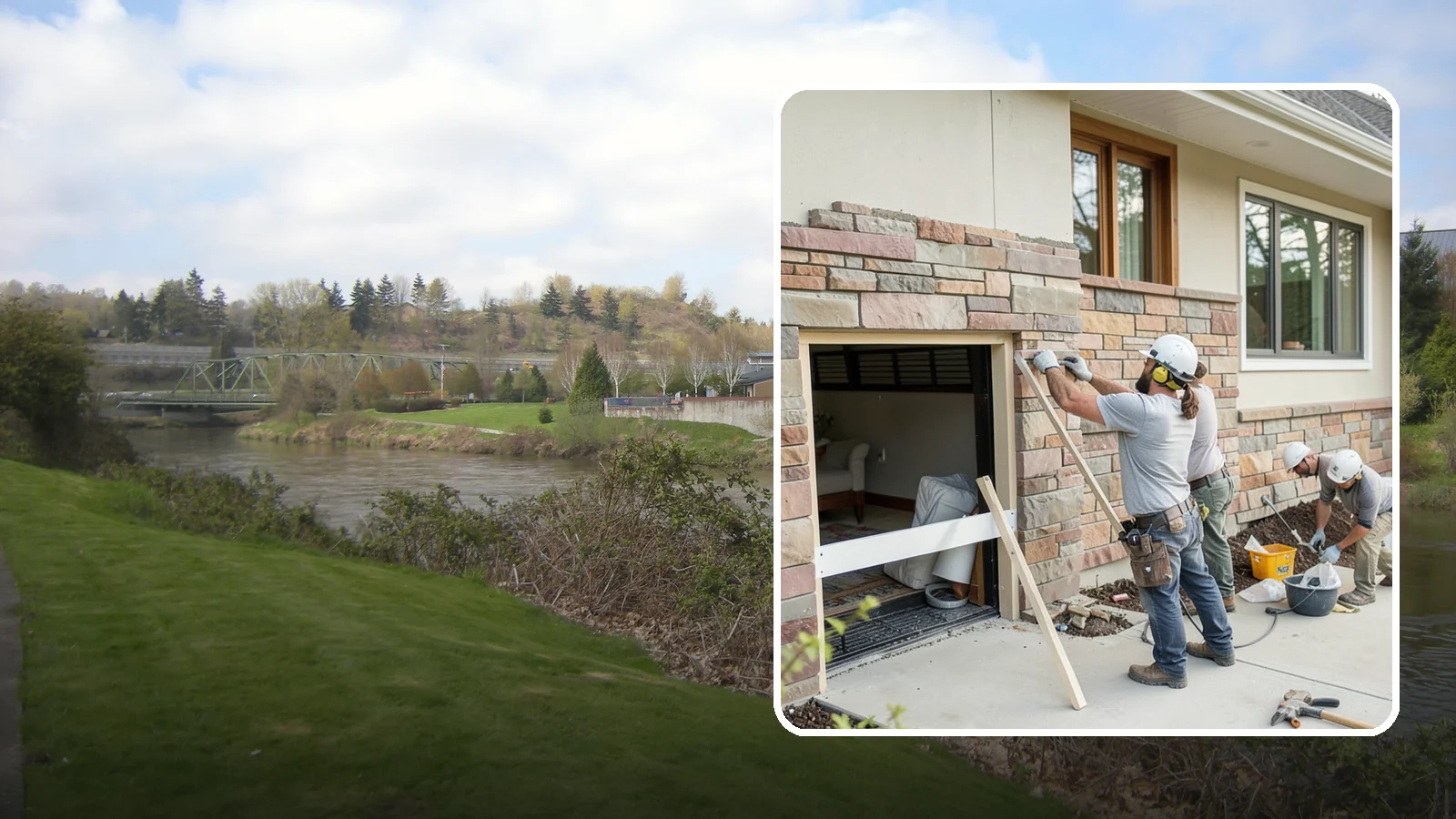 Stone Veneer Installation in Tukwila, King County, WA - Manufactured or natural stone veneer that adds rugged character to facades, entries, and fireplaces.