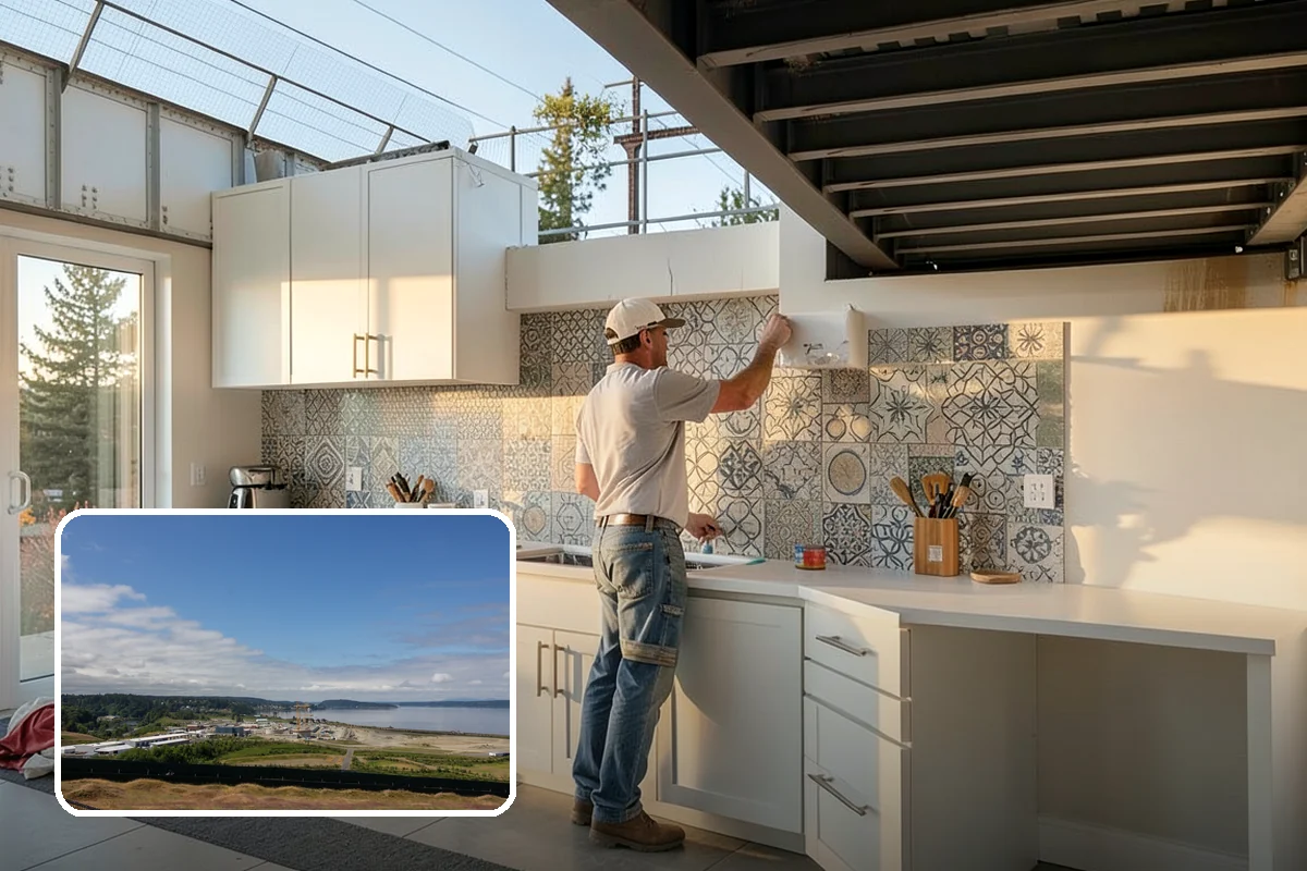 Stone Veneer Installation in University Place, Pierce County, WA - Rich stone look at lower weight and cost