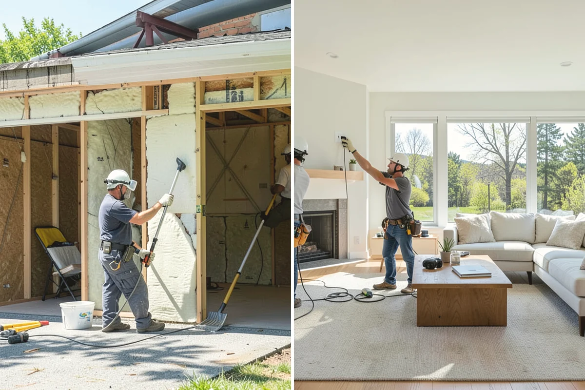 Stone Veneer Installation in University Place, Pierce County, WA - Install moisture barrier, lath, and scratch coat