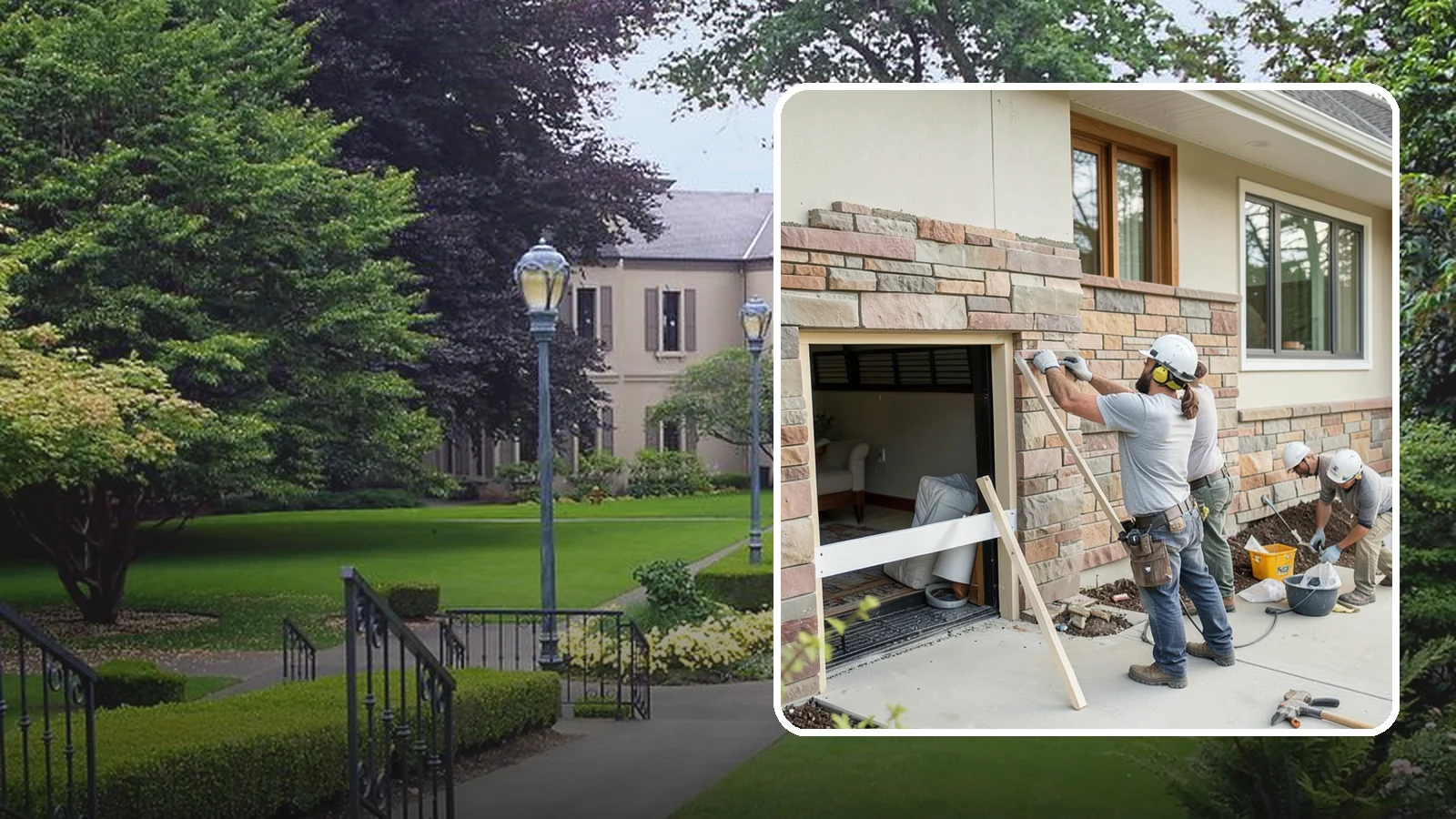 Stone Veneer Installation in Woodinville, King County, WA - Manufactured or natural stone veneer that adds rugged character to facades, entries, and fireplaces.