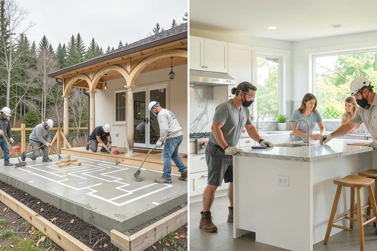 Stone Walkway Installation in Edgewood, Pierce County, WA - Mark the route and excavate a draining base