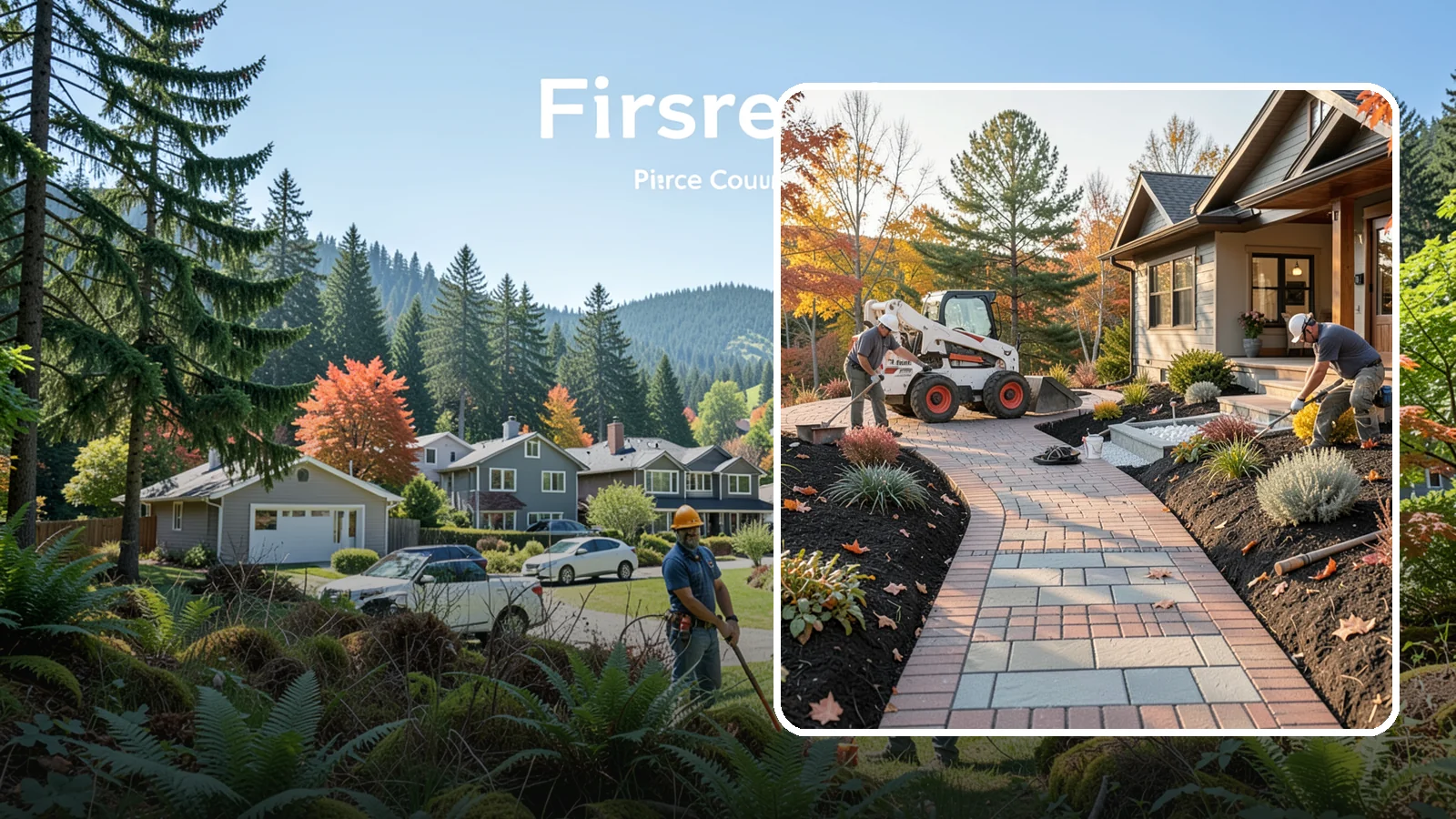 Stone Walkway Installation in Fircrest, Pierce County, WA - Building a natural stone walkway that adds organic beauty and a solid, non-slip path through your landscape.