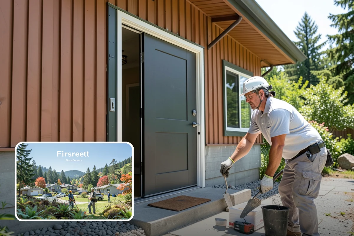 Stone Walkway Installation in Fircrest, Pierce County, WA - Natural, timeless look for gardens and entries