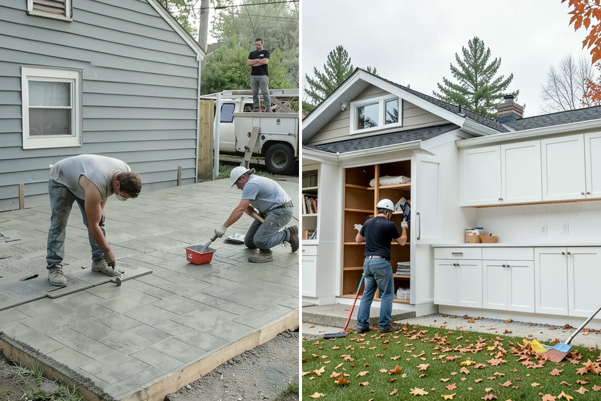 Stone Walkway Installation in Fircrest, Pierce County, WA - Mark the route and excavate a draining base