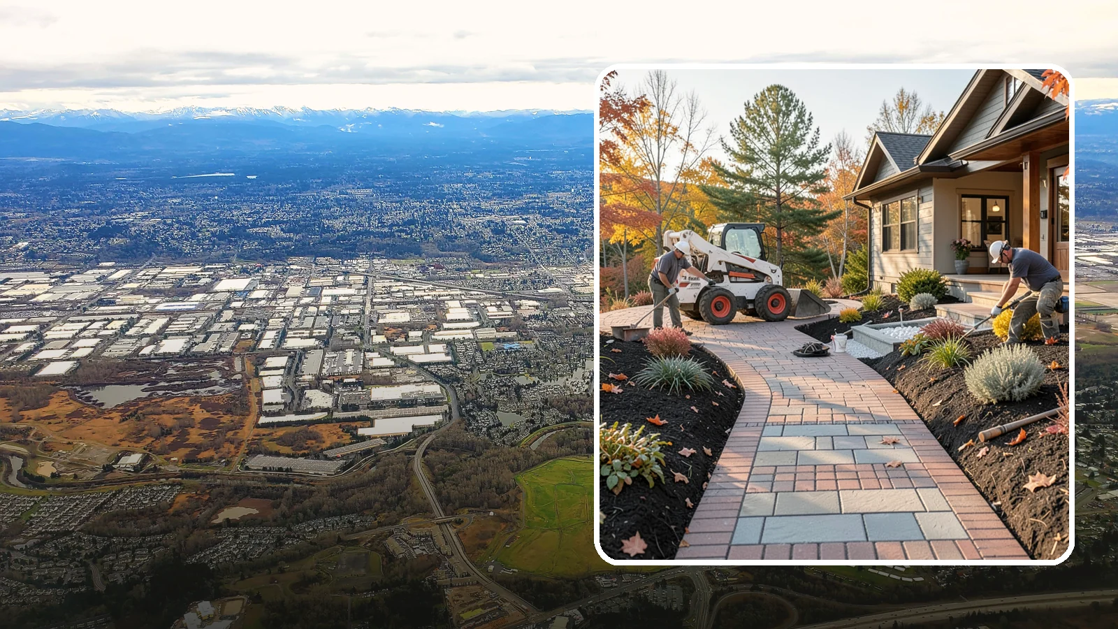 Stone Walkway Installation in Kent, King County, WA - Building a natural stone walkway that adds organic beauty and a solid, non-slip path through your landscape.