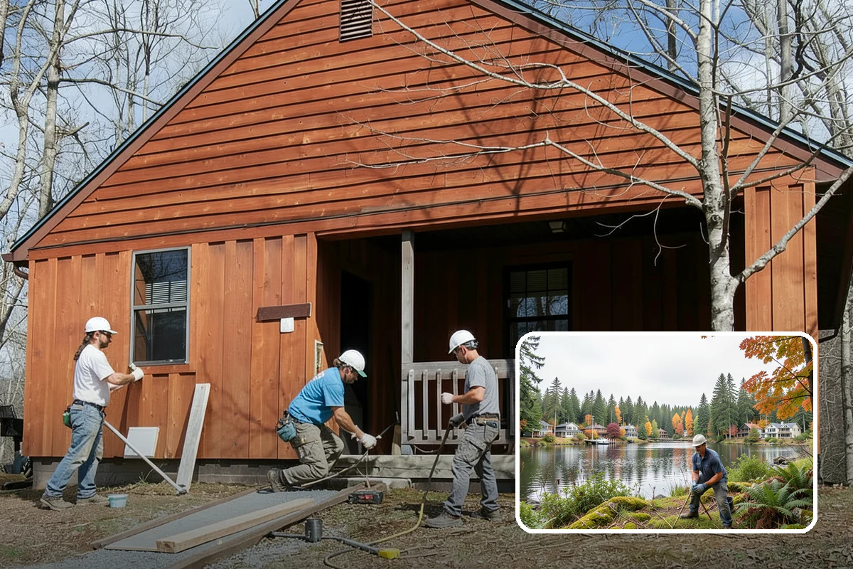 Stone Walkway Installation in La Conner, Skagit County, WA - Natural, timeless look for gardens and entries