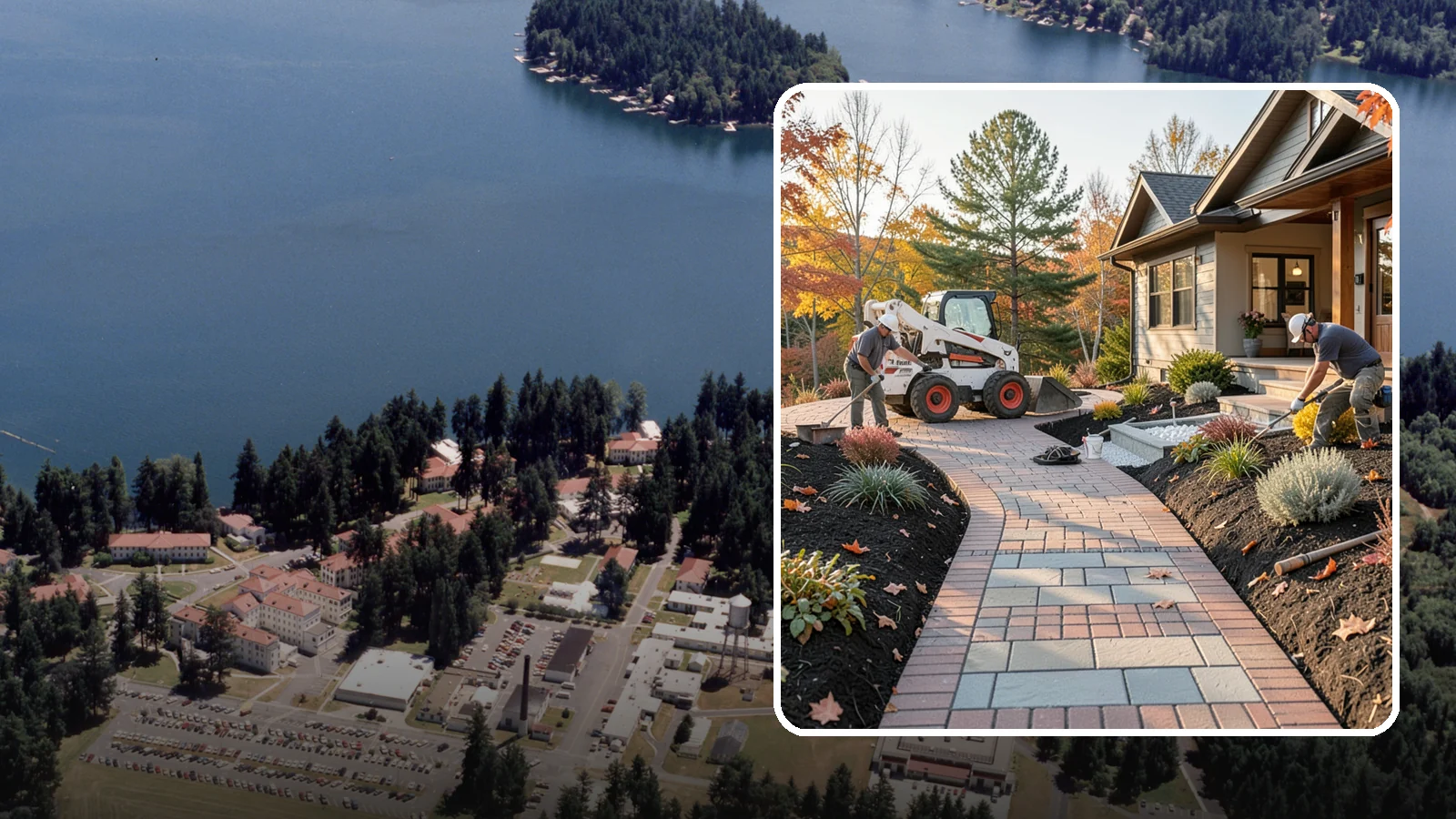 Stone Walkway Installation in Lakewood, Pierce County, WA - Building a natural stone walkway that adds organic beauty and a solid, non-slip path through your landscape.