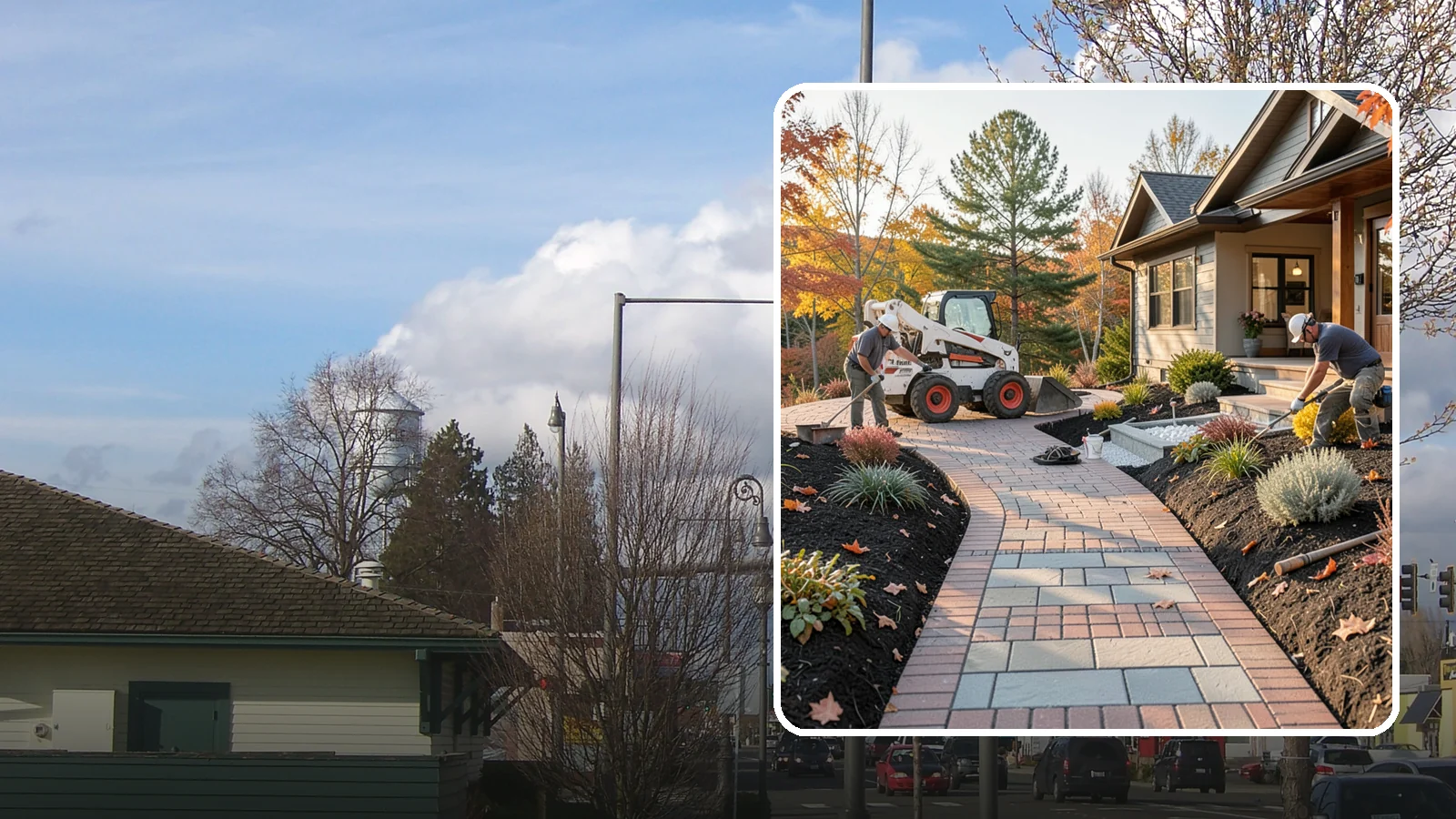 Stone Walkway Installation in Marysville, Snohomish County, WA - Building a natural stone walkway that adds organic beauty and a solid, non-slip path through your landscape.