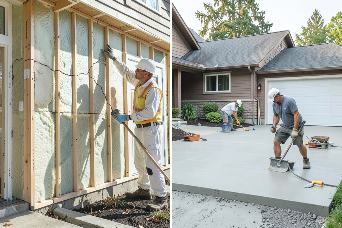 Stone Walkway Installation in Medina, King County, WA - Mark the route and excavate a draining base