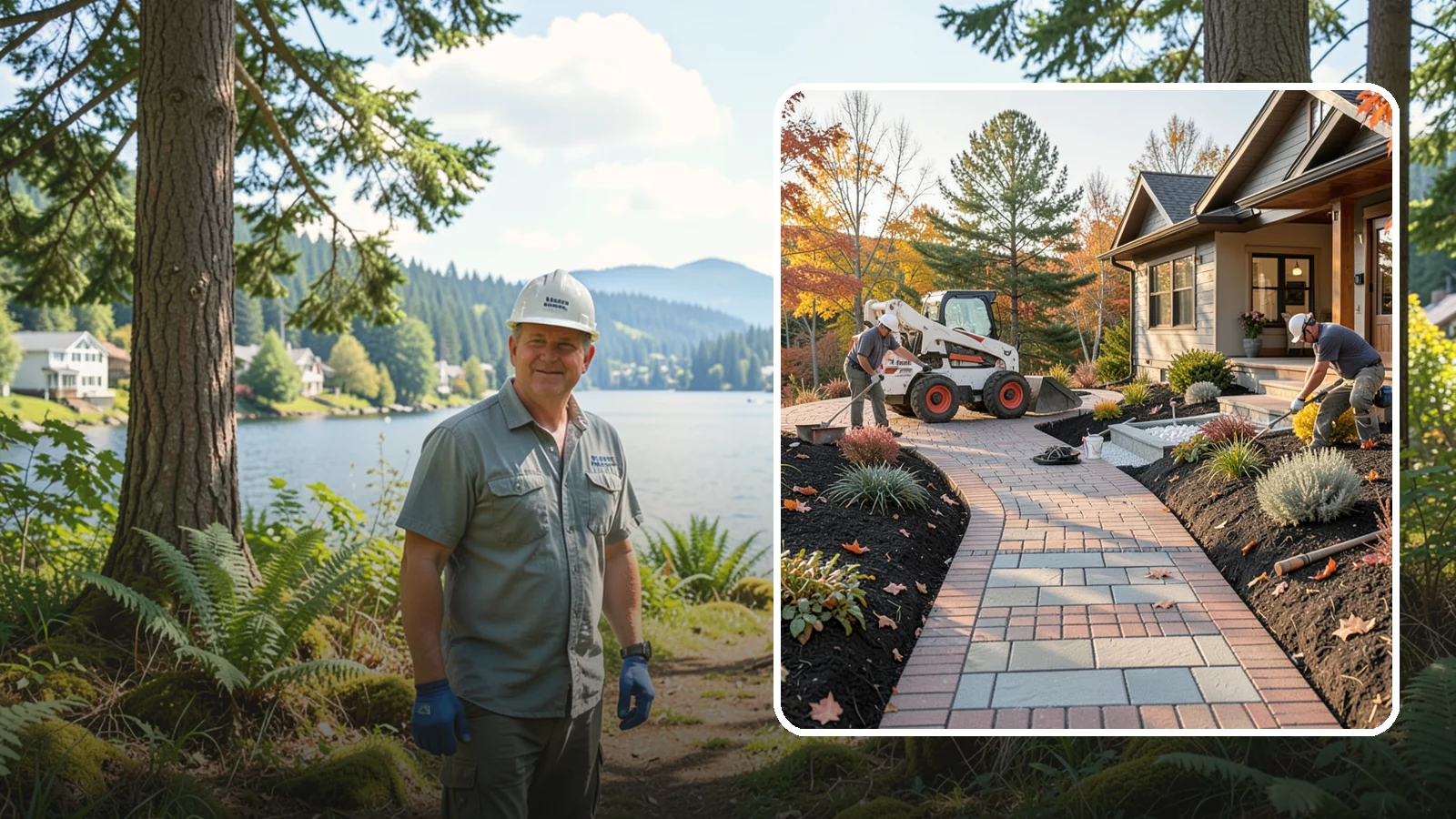 Stone Walkway Installation in Milton, King County, WA - Building a natural stone walkway that adds organic beauty and a solid, non-slip path through your landscape.