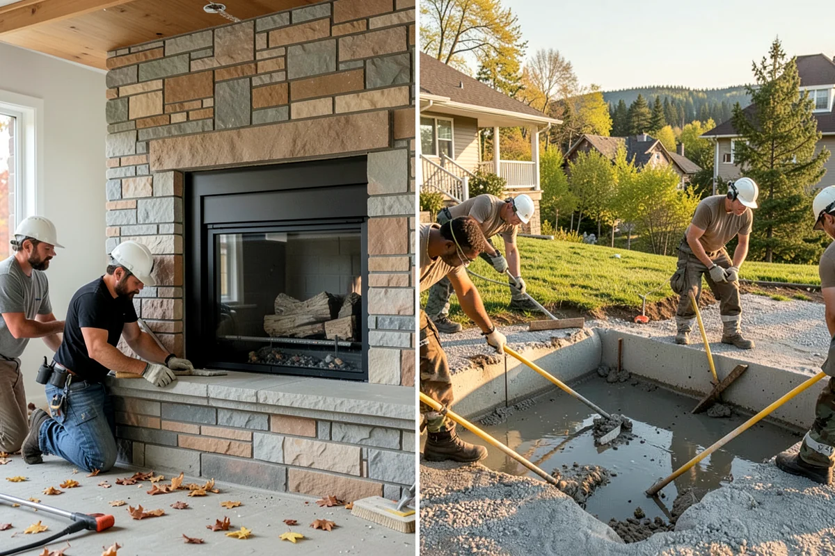Stone Walkway Installation in Pacific, King County, WA - Mark the route and excavate a draining base