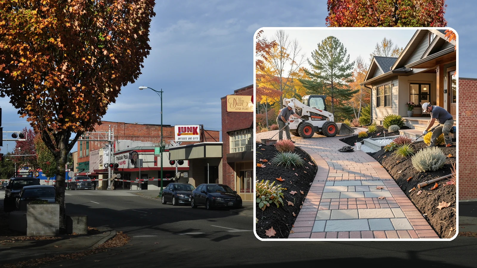 Stone Walkway Installation in Puyallup, Pierce County, WA - Building a natural stone walkway that adds organic beauty and a solid, non-slip path through your landscape.