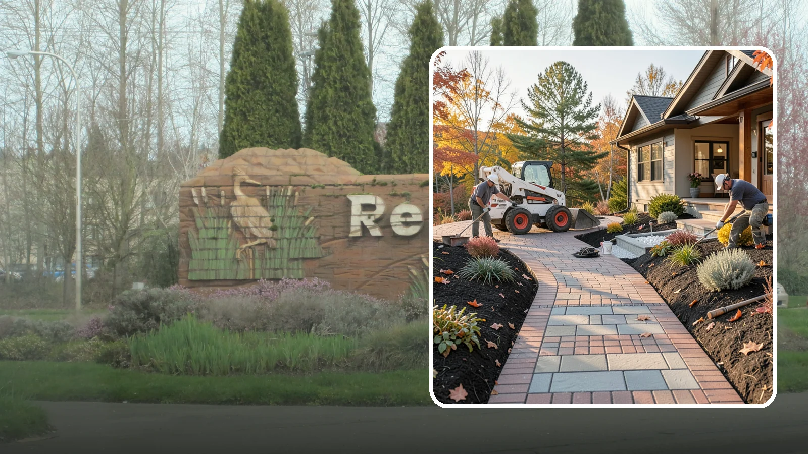 Stone Walkway Installation in Renton, King County, WA - Building a natural stone walkway that adds organic beauty and a solid, non-slip path through your landscape.