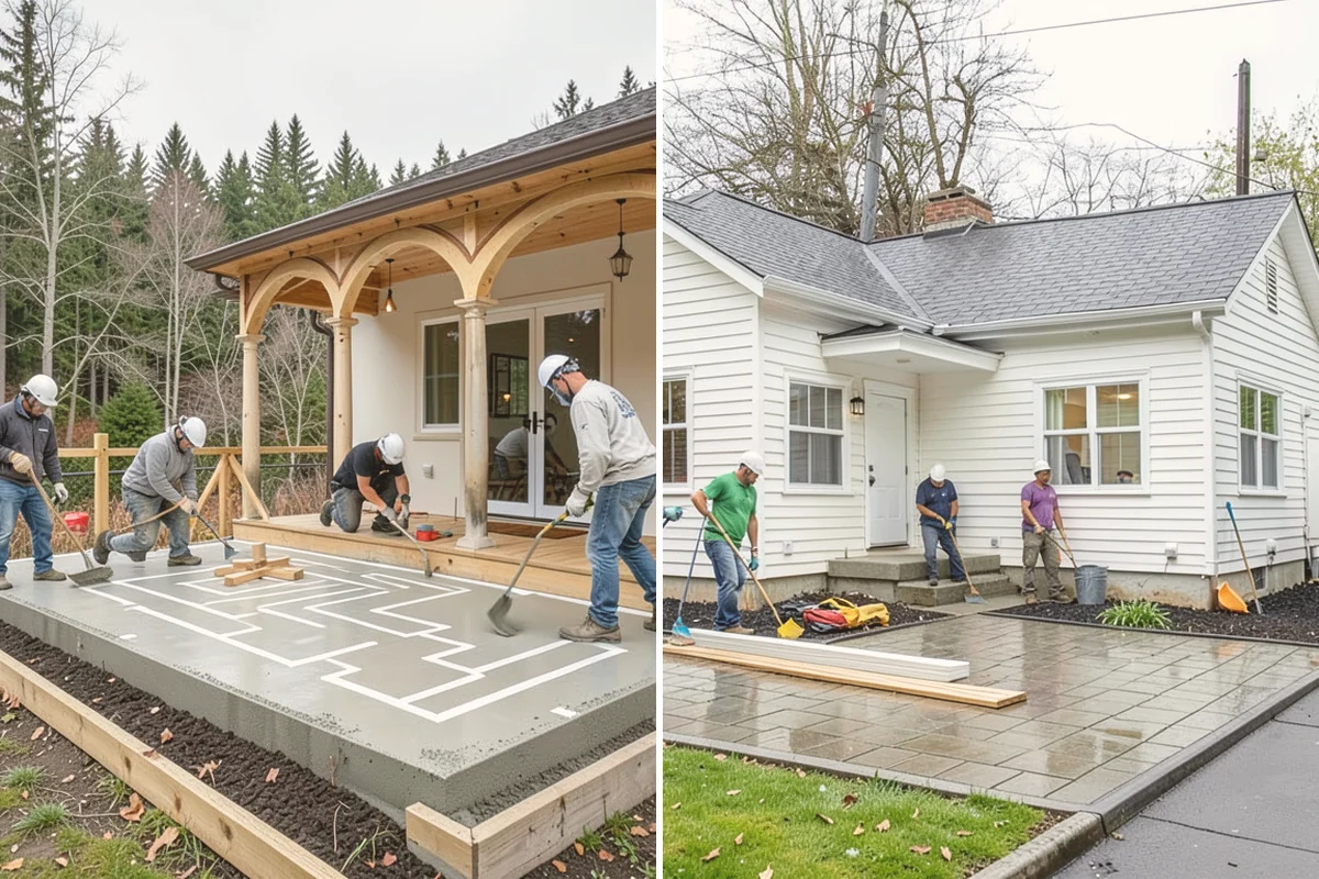 Stone Walkway Installation in Snohomish, Snohomish County, WA - Mark the route and excavate a draining base