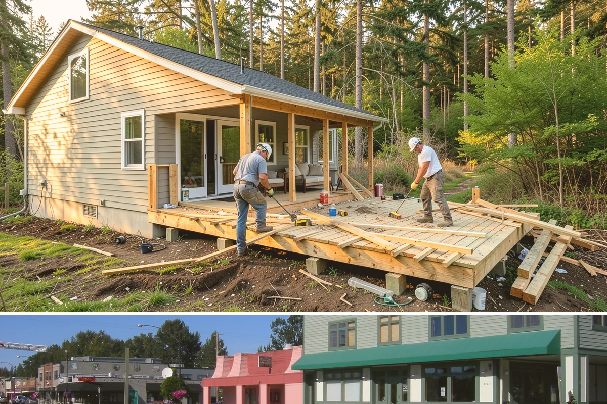 Stone Walkway Installation in Snoqualmie, King County, WA - Stone setting is easiest in dry weather, making summer and early fall the preferred seasons.
