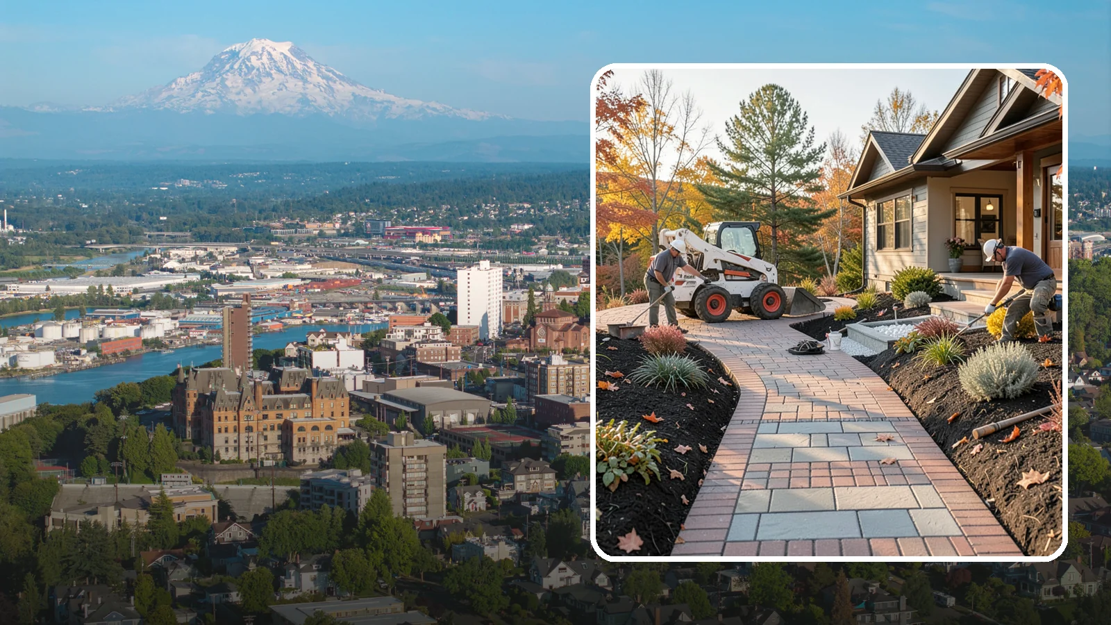 Stone Walkway Installation in Tacoma, Pierce County, WA - Building a natural stone walkway that adds organic beauty and a solid, non-slip path through your landscape.