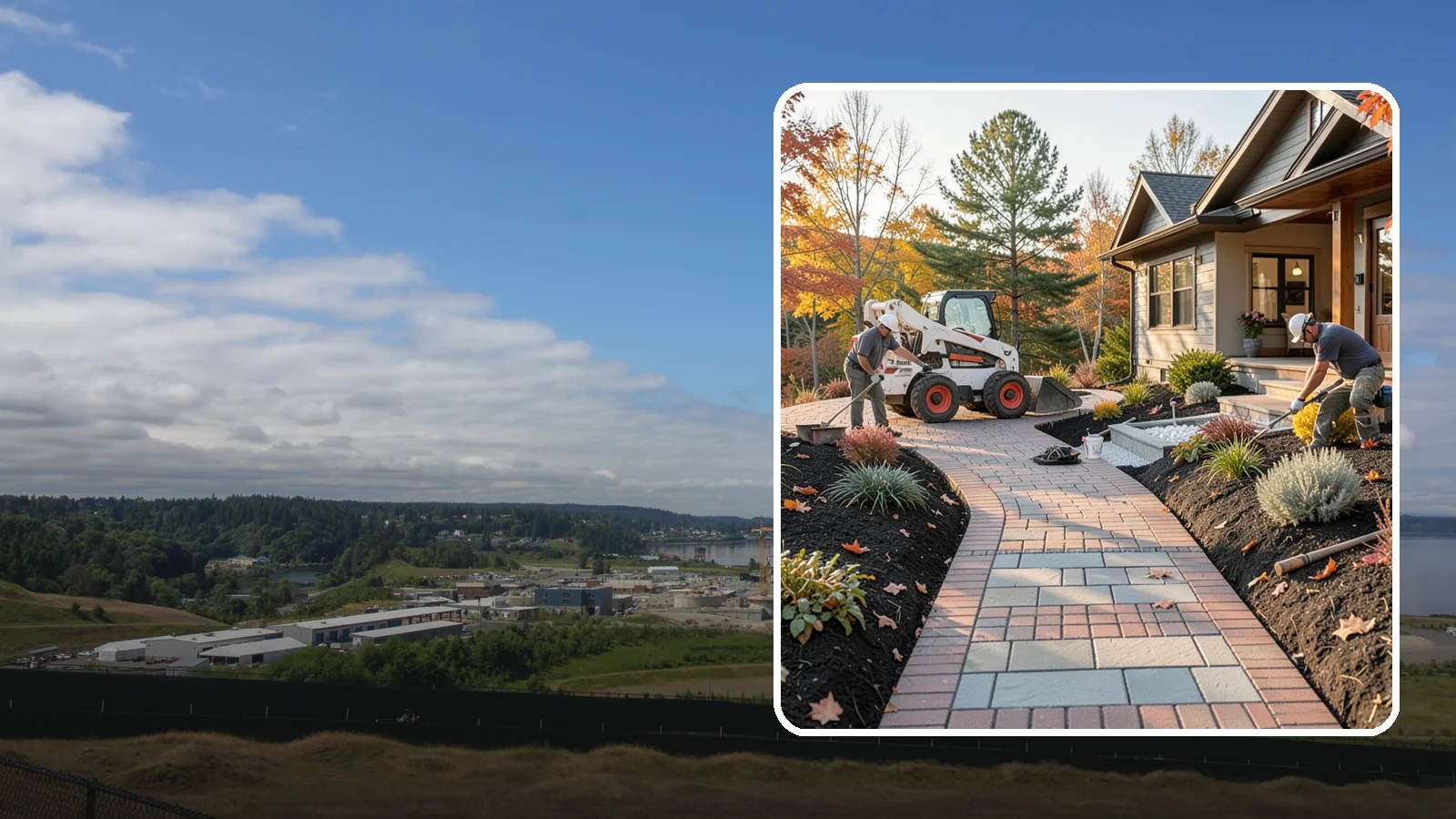 Stone Walkway Installation in University Place, Pierce County, WA - Building a natural stone walkway that adds organic beauty and a solid, non-slip path through your landscape.