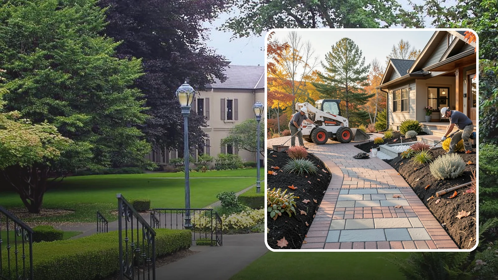 Stone Walkway Installation in Woodinville, King County, WA - Building a natural stone walkway that adds organic beauty and a solid, non-slip path through your landscape.