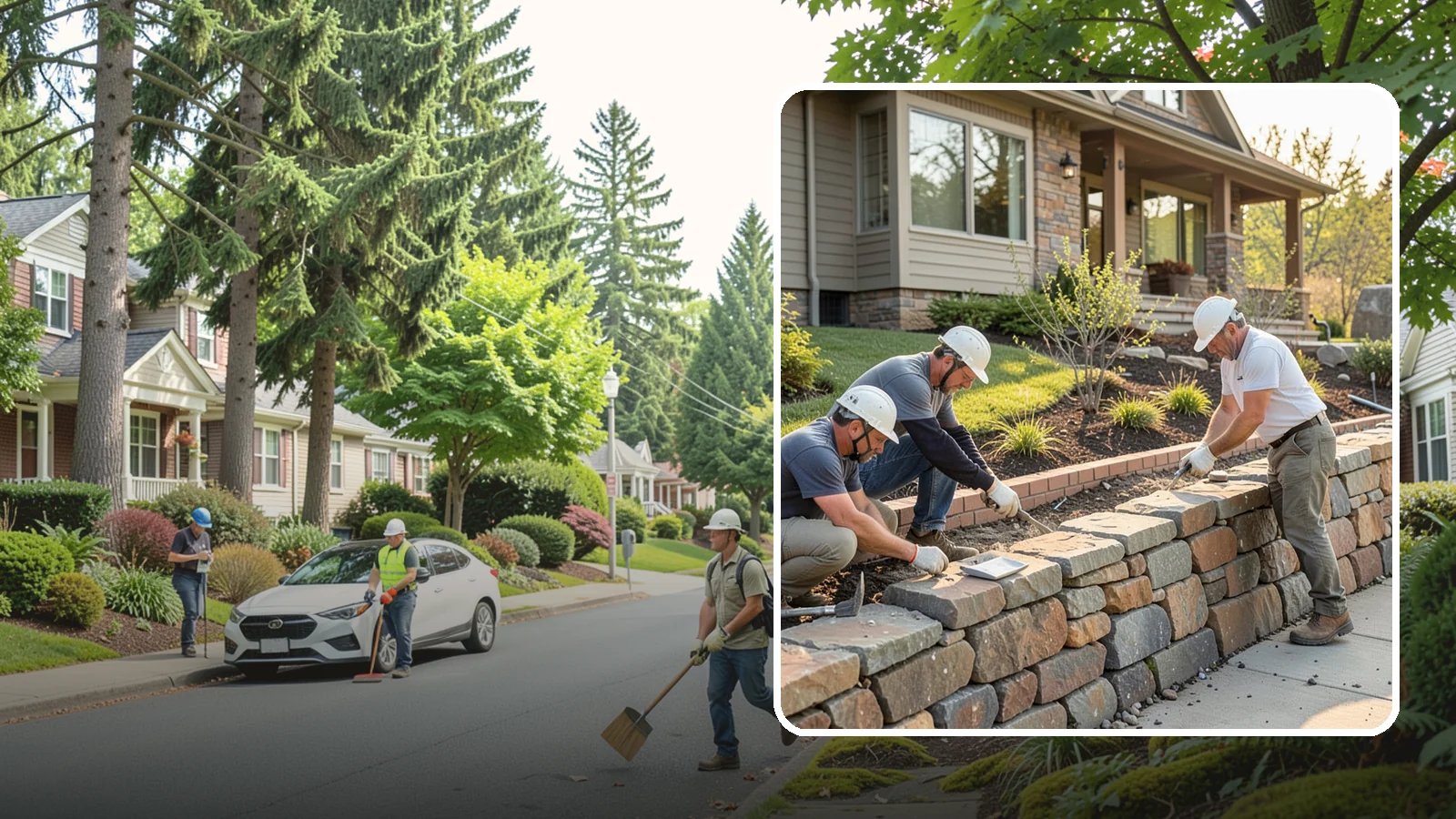 Stone Wall Construction in Beaux Arts Village, King County, WA - Handcrafted stone walls, freestanding or retaining, that add permanence and beauty to your landscape.